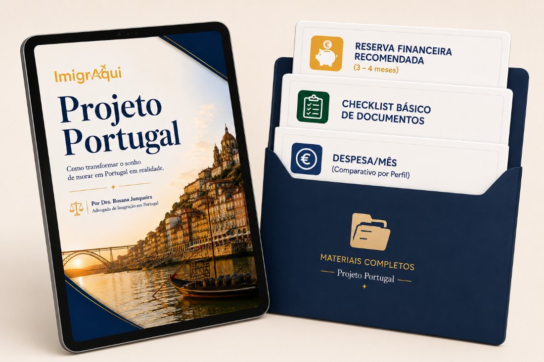 Kit Projeto Portugal: tablet com o eBook e pasta com materiais complementares